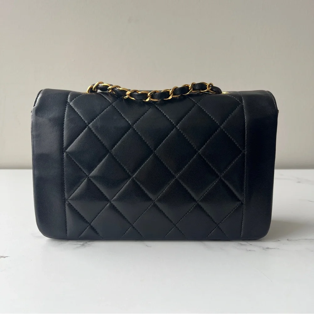 Chanel Black Quilted Shoulder Bag with Gold Accents - Picture 3 of 10